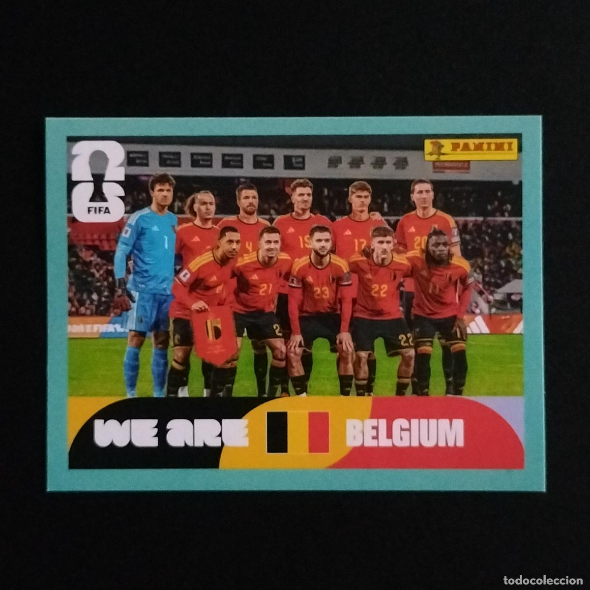 Cromos de f&uacute;tbol: BEL 13 SELECCION EQUIPO BELGICA CROMOS STICKER MUNDIAL 26 2026 FIFA WORLD CUP PANINI
