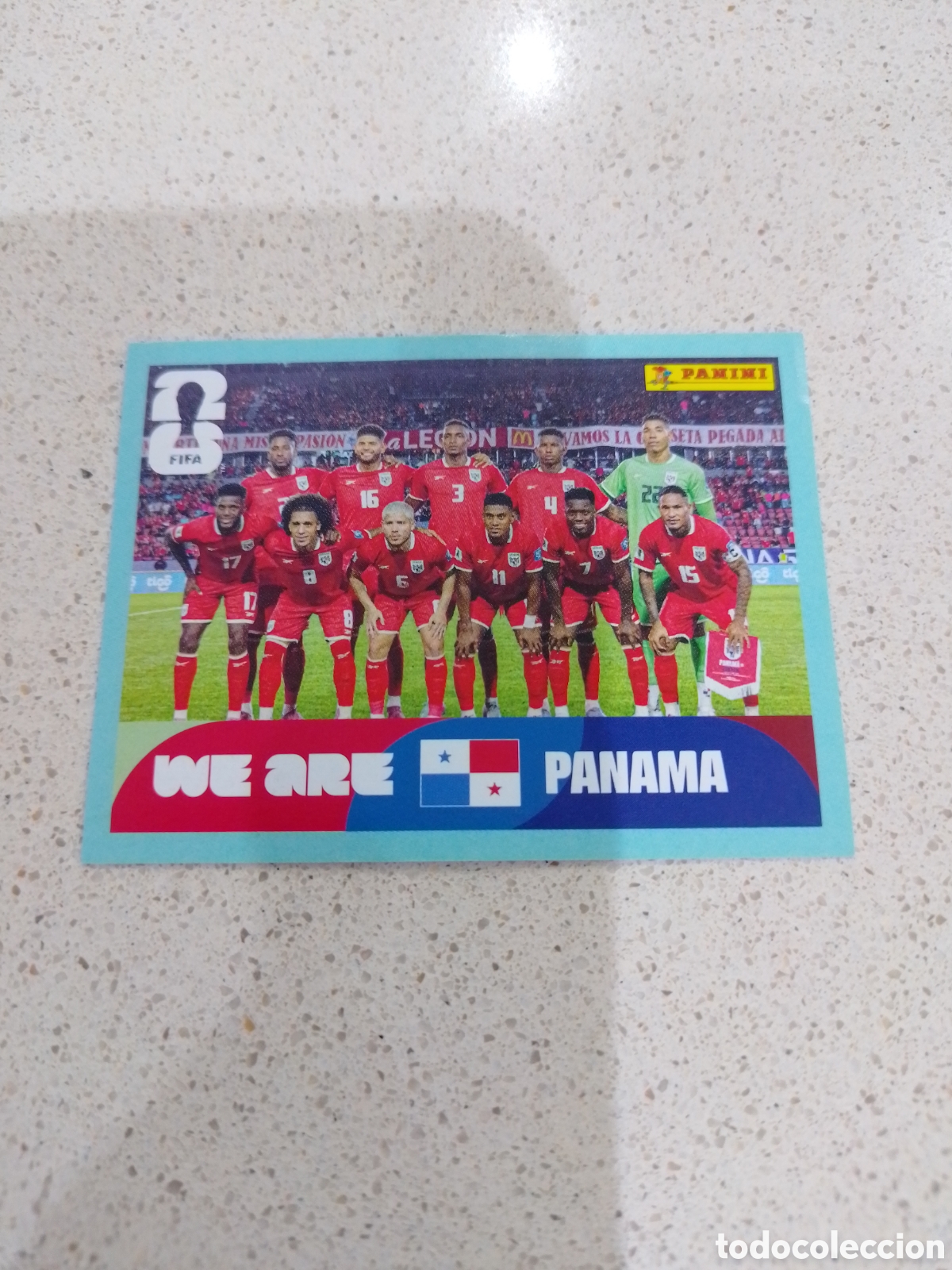 Cromos de f&uacute;tbol: CROMO N&Uacute;MERO 13 EQUIPO PANAMA. MUNDIAL 2026. PANINI.
