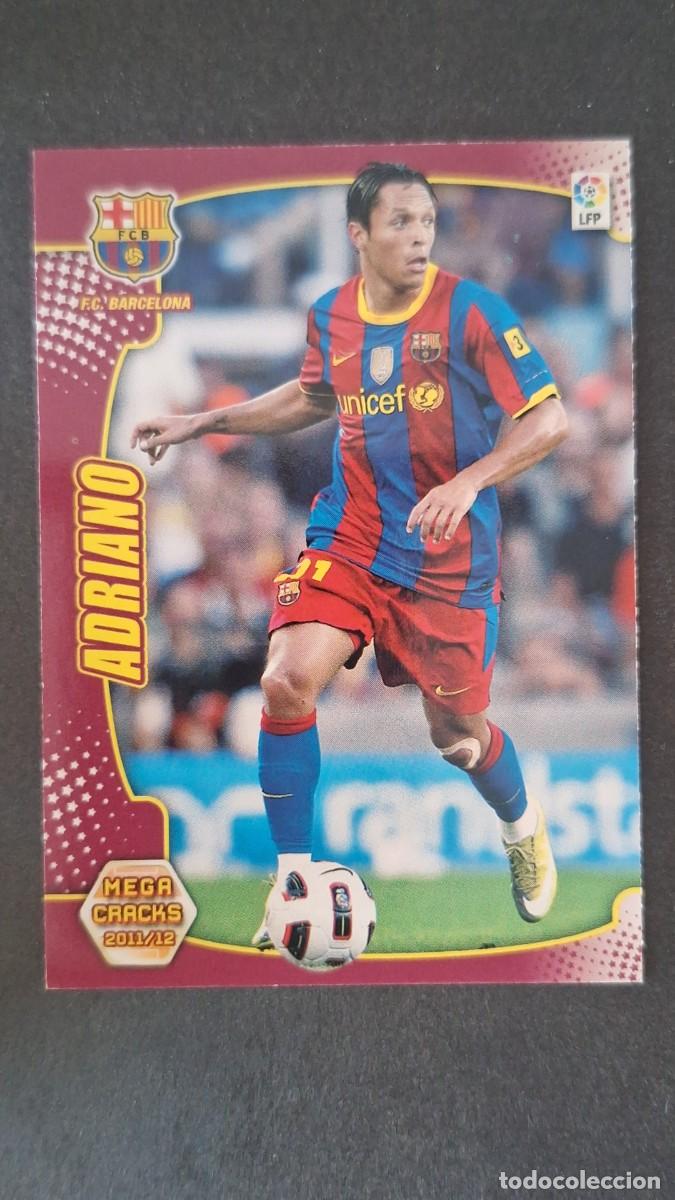 Cromos de f&uacute;tbol: L2 ADRIANO F. C. BARCELONA 40 PANINI MEGACRACKS 2011 2012 11 12