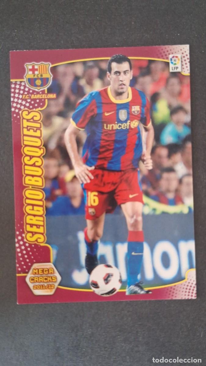 Cromos de f&uacute;tbol: L2 SERGIO BUSQUETS F. C. BARCELONA 45 PANINI MEGACRACKS 2011 2012 11 12