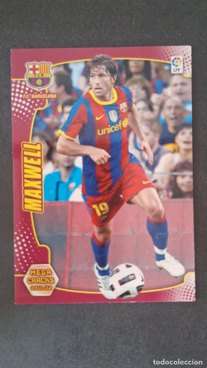 Cromos de f&uacute;tbol: L2 MAXWELL F. C. BARCELONA 44 PANINI MEGACRACKS 2011 2012 11 12