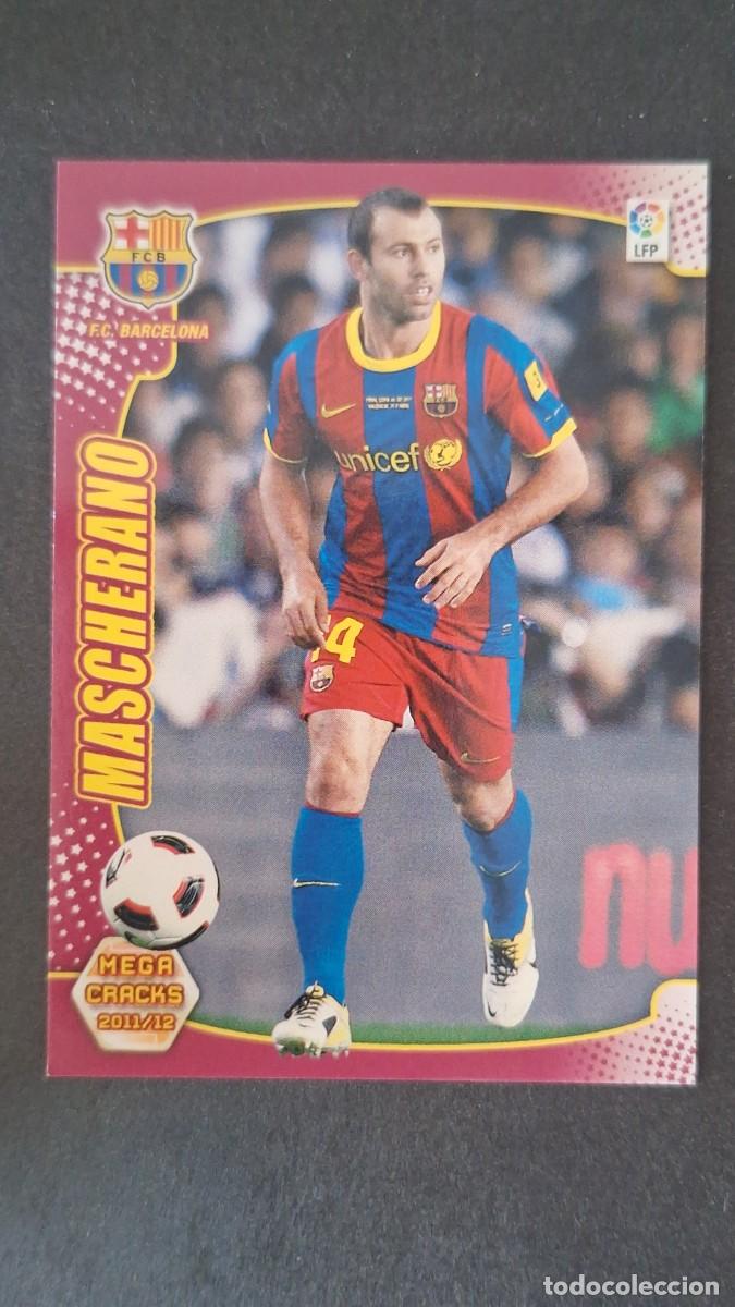 Cromos de f&uacute;tbol: L2 MASCHERANO F. C. BARCELONA 46 PANINI MEGACRACKS 2011 2012 11 12