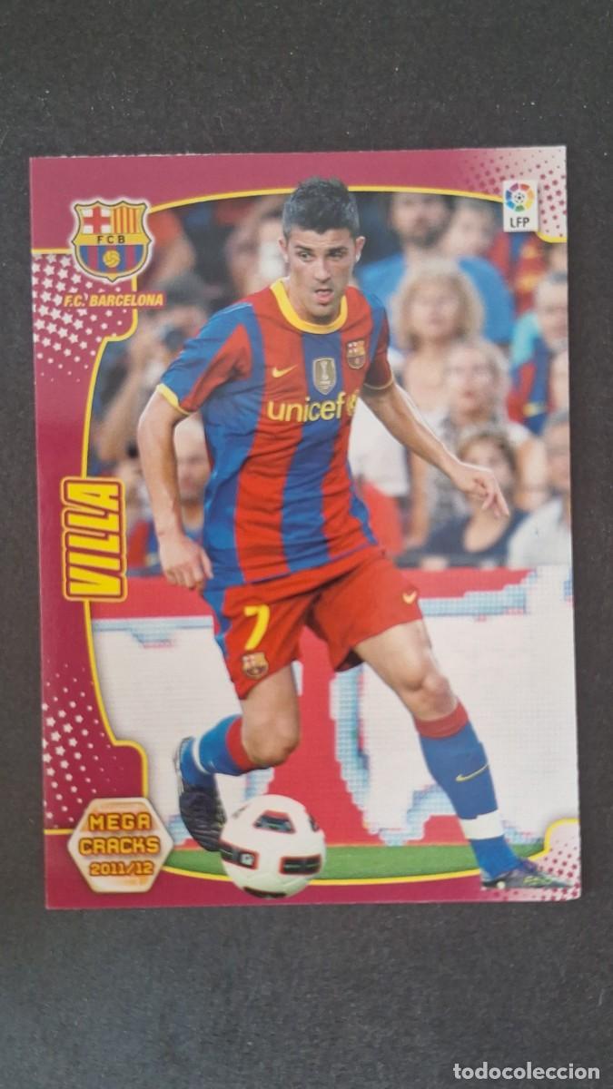 Cromos de f&uacute;tbol: L2 VILLA F. C. BARCELONA 52 PANINI MEGACRACKS 2011 2012 11 12