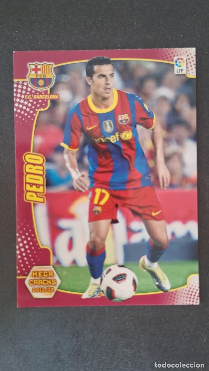 Cromos de f&uacute;tbol: L2 PEDRO F. C. BARCELONA 54 PANINI MEGACRACKS 2011 2012 11 12