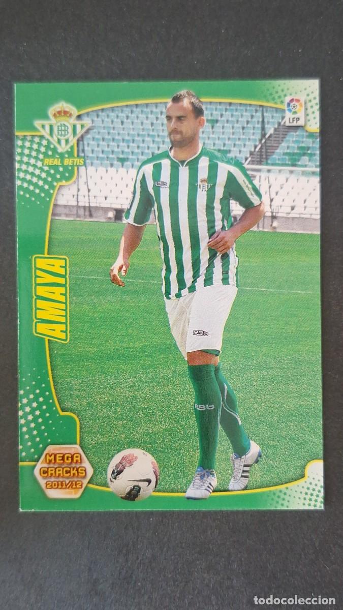 Cromos de f&uacute;tbol: L2 AMAYA REAL BETIS BALOMPIE 60 PANINI MEGACRACKS 2011 2012 11 12