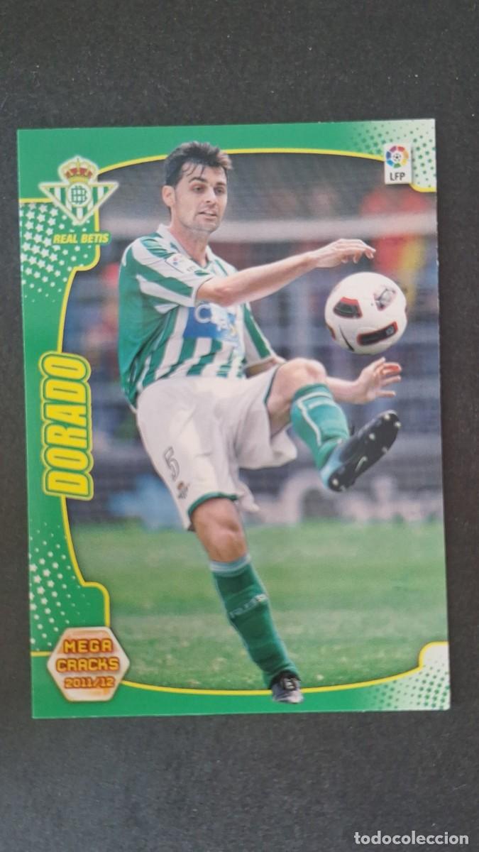 Cromos de f&uacute;tbol: L2 DORADO REAL BETIS BALOMPIE 61 PANINI MEGACRACKS 2011 2012 11 12