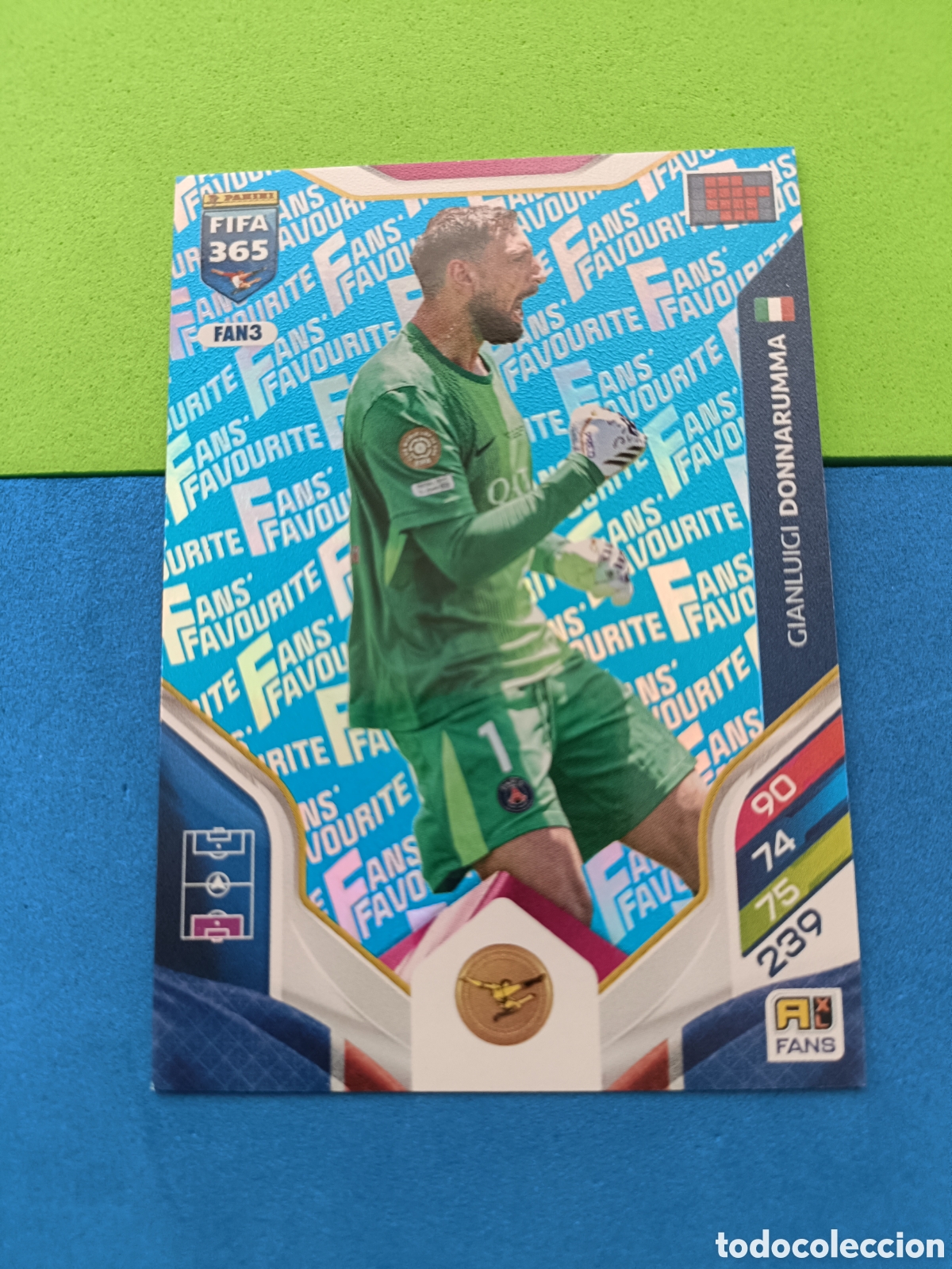Fu&szlig;ball-Sticker: PANINI Adrenalyn XL FIFA 365 2025 2026 25 26 - Fans Fauvorite FAN 3 Donnarumma paralelo azul