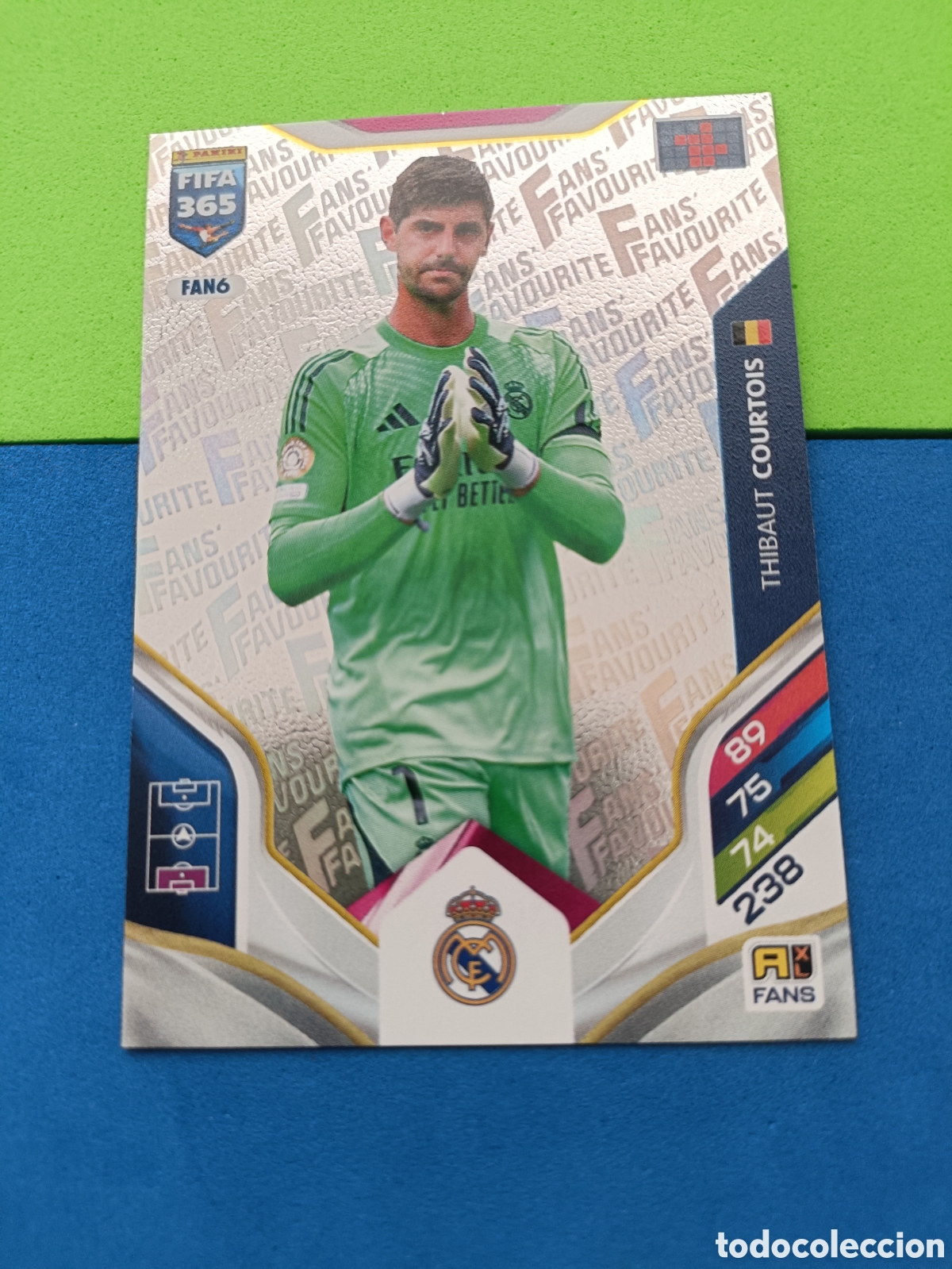Fu&szlig;ball-Sticker: PANINI Adrenalyn XL FIFA 365 2025 2026 25 26 - Fans Fauvorite FAN 6 Courtois Real Madrid
