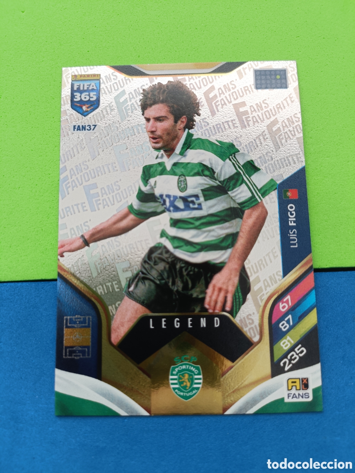 Fu&szlig;ball-Sticker: PANINI Adrenalyn XL FIFA 365 2025 2026 25 26 - Fans Fauvorite FAN 37 Figo Legend