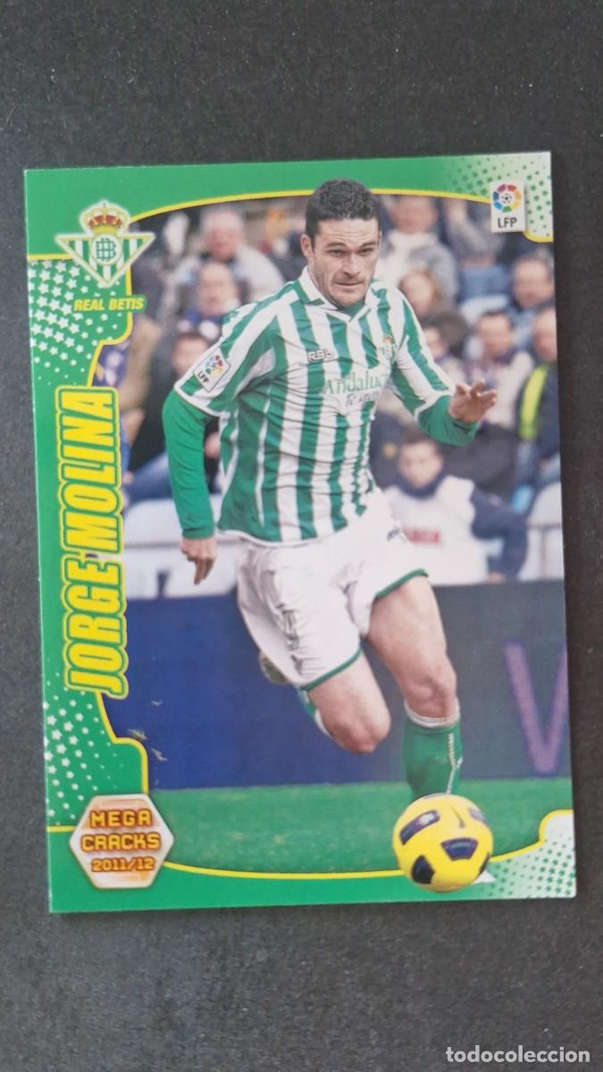 Fu&szlig;ball-Sticker: L2 JORGE MOLINA REAL BETIS BALOMPIE 70 PANINI MEGACRACKS 2011 2012 11 12