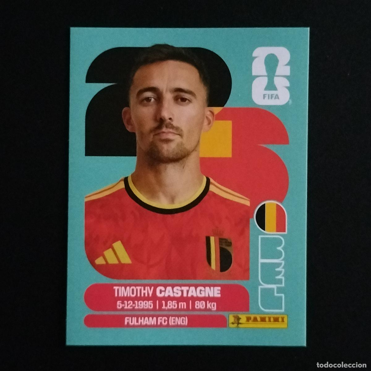 Fu&szlig;ball-Sticker: BEL 4 TIMOTHY CASTAGNE BELGICA CROMOS STICKER MUNDIAL 26 2026 FIFA WORLD CUP PANINI