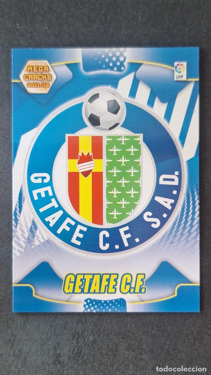 Cromos de f&uacute;tbol: L2 ESCUDO GETAFE C. F. 91 PANINI MEGACRACKS 2011 2012 11 12