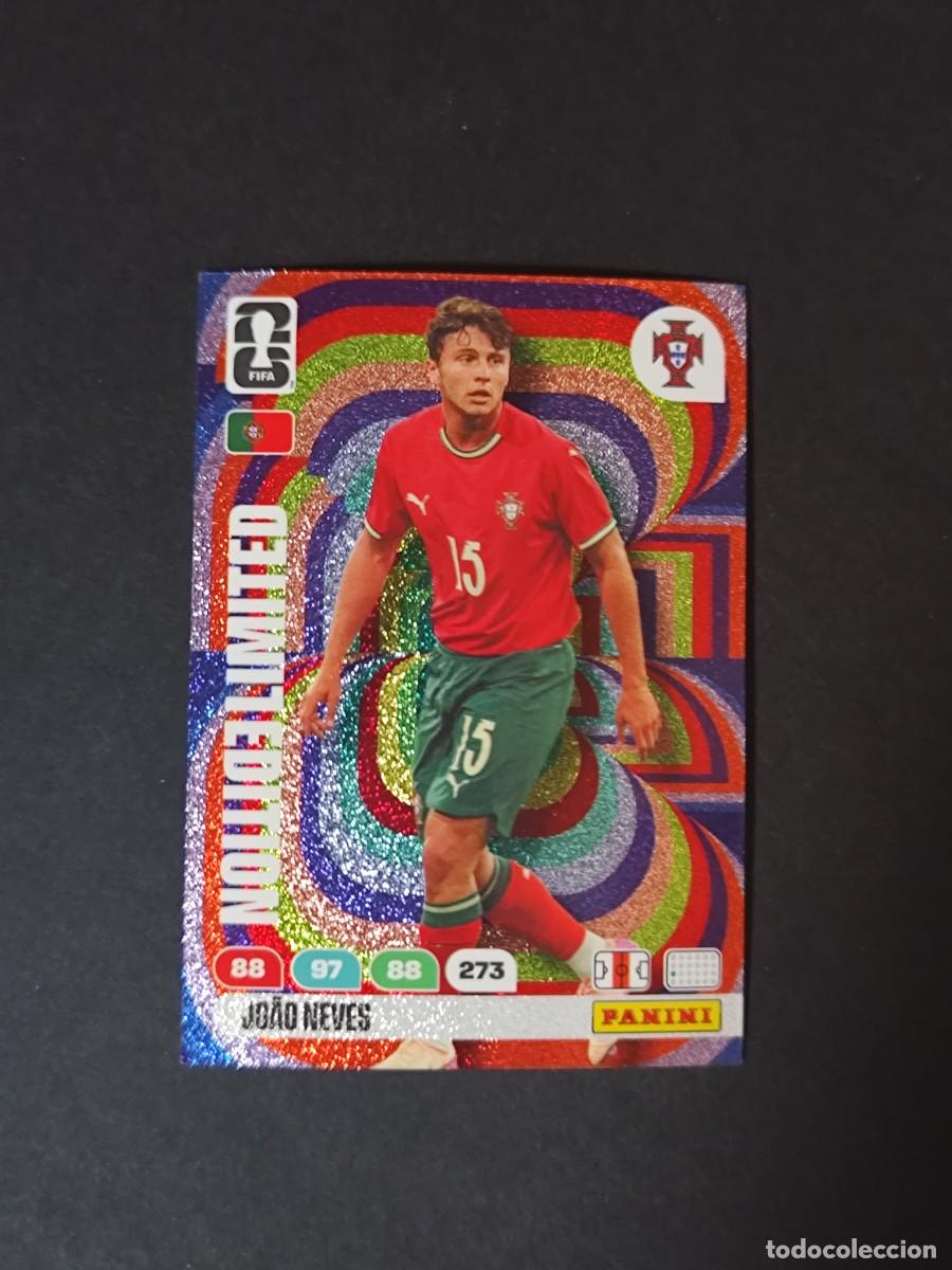 Figurine di Calcio: JOAO NEVES EDICI&Oacute;N LIMITADA LIMITED PORTUGAL ADRENALYN MUNDIAL FIFA WORLD CUP 2026 PANINI