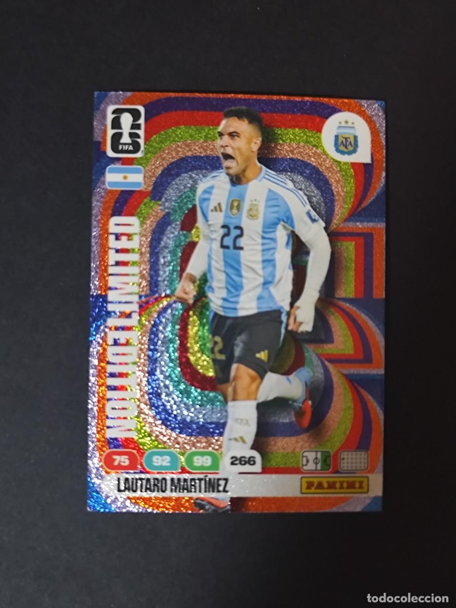 Figurine di Calcio: LAUTARO MART&Iacute;NEZ EDICI&Oacute;N LIMITADA LIMITED ARGENTINA ADRENALYN MUNDIAL FIFA WORLD CUP 2026 PANINI