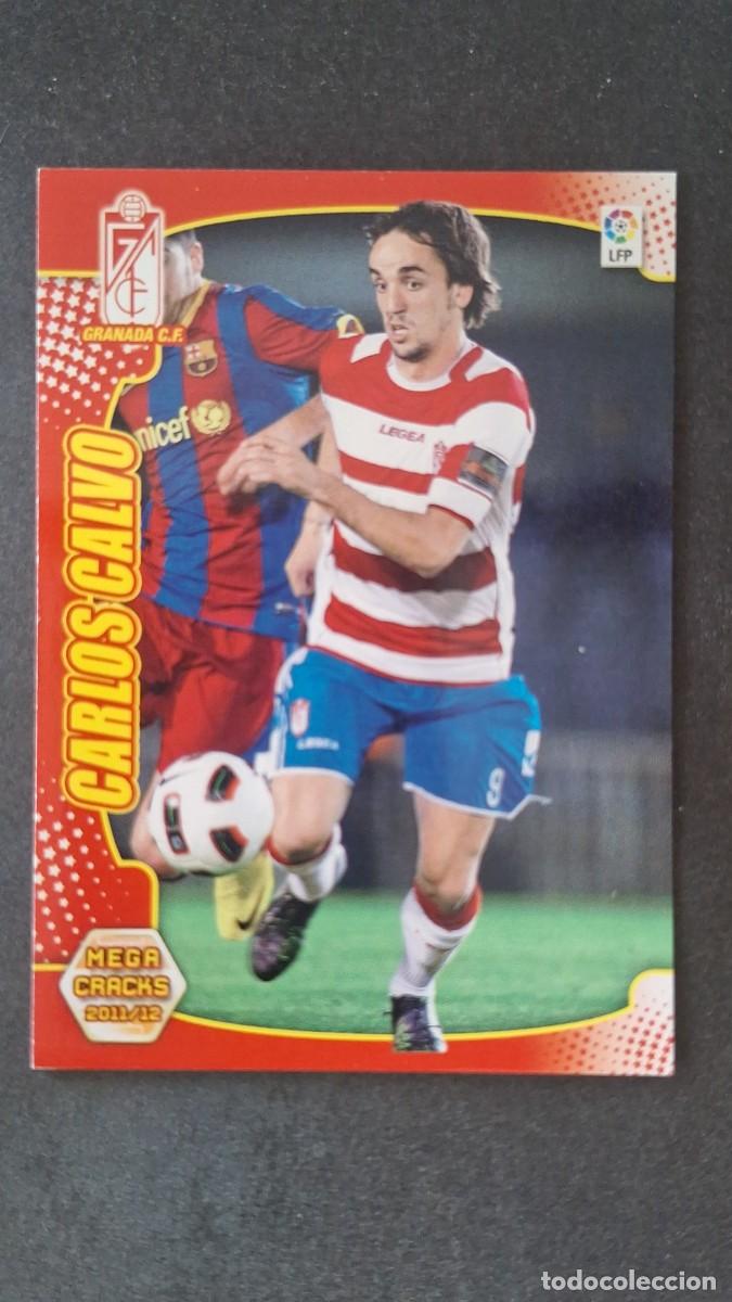 Cromos de f&uacute;tbol: L2 CARLOS CALVO GRANADA C. F. 121 PANINI MEGACRACKS 2011 2012 11 12