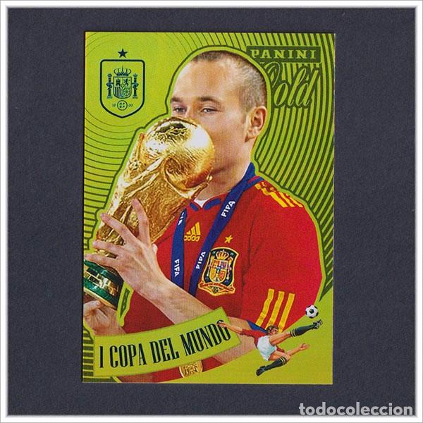 Figurine di Calcio: TRIBUTO ANDRES INIESTA 1993 2024 PANINI TROFEO COPA MUNDIAL 2010 N&ordm; 50 ESPA&Ntilde;A COLECCI&Oacute;N LIGA ALBUM