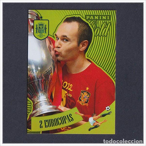 Figurine di Calcio: TRIBUTO ANDRES INIESTA 1993 2024 PANINI TROFEO EUROCOPA 2008 2012 N&ordm; 49 ESPA&Ntilde;A COLECCI&Oacute;N LIGA ALBUM