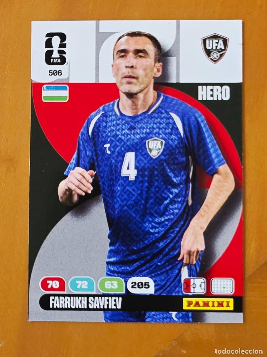 Cromos de f&uacute;tbol: 506 Farrukh Sayfiev, Hero, Uzbeksit&aacute;n, Adrenalyn XL Fifa World Cup 2026 Mundial 26