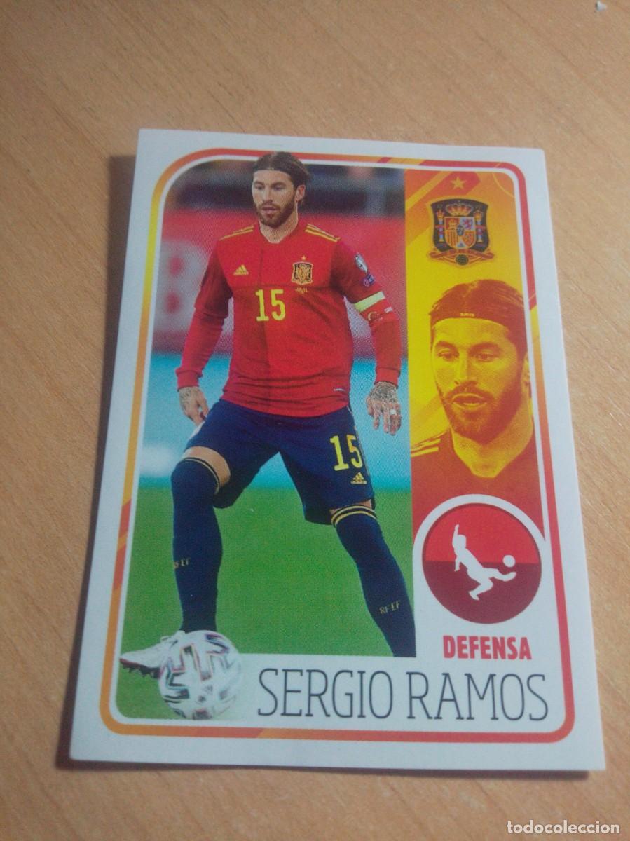 Cromos de f&uacute;tbol: 27 SERGIO RAMOS ESPA&Ntilde;A COLECCION OFICIAL SELECCI&Oacute;N ESPA&Ntilde;OLA 21 2021 CARREFOUR PANINI