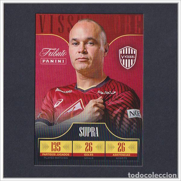 Cromos de f&uacute;tbol: TRIBUTO ANDRES INIESTA 1993 2024 PANINI VISSEL KOBE 2018 2019 JAPON 45 COLECCI&Oacute;N LIGA BARCELONA