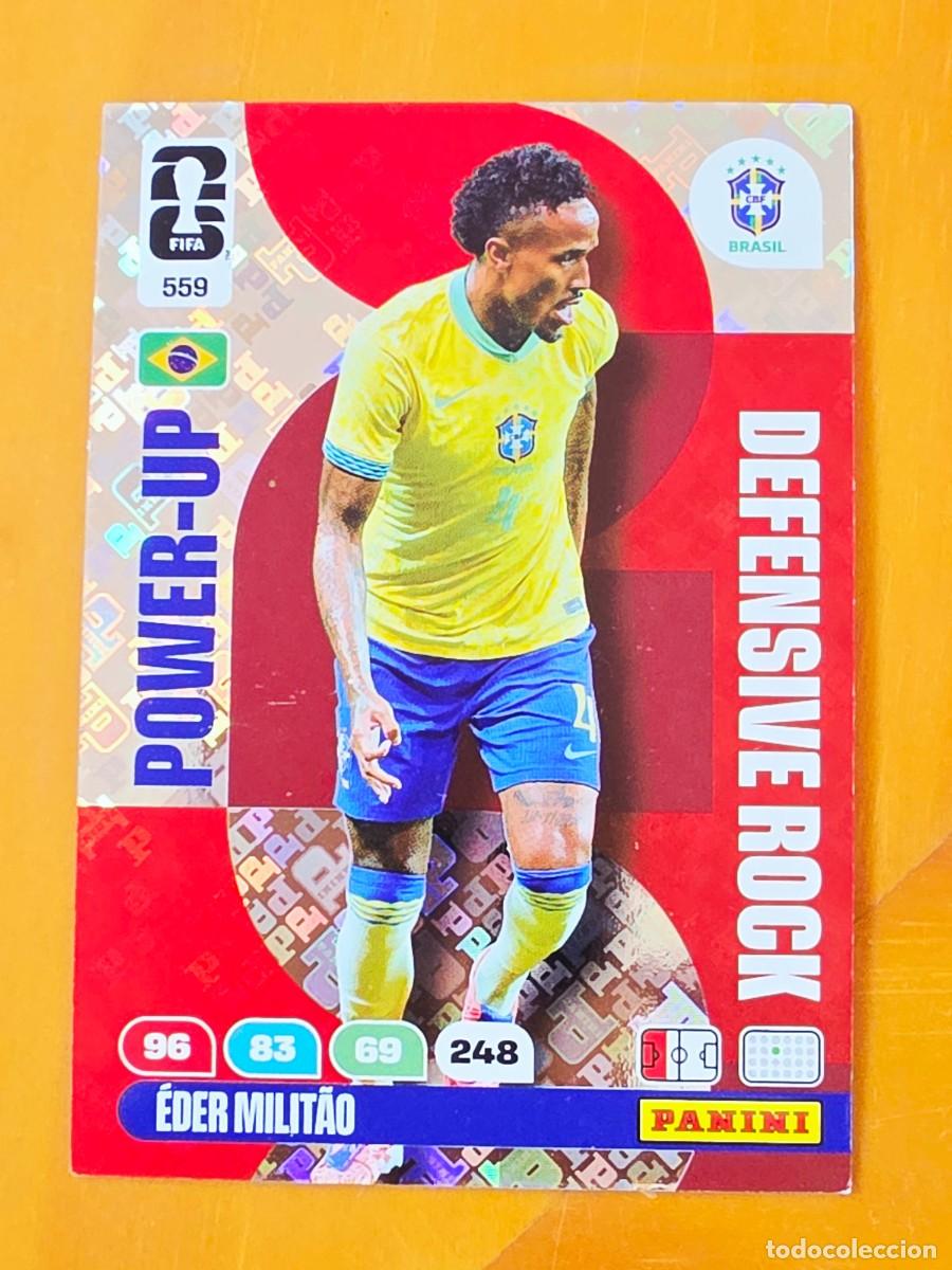 Cromos de f&uacute;tbol: 559 &Eacute;der Milit&atilde;o, Brasil, Power-Up Defensive Rock, Adrenalyn XL Fifa World Cup 2026 Mundial 26