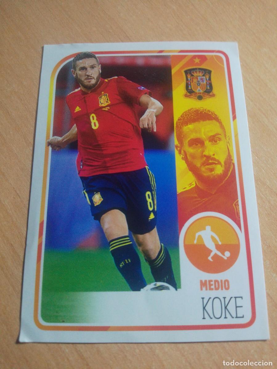 Cromos de f&uacute;tbol: 45 KOKE ESPA&Ntilde;A COLECCION OFICIAL SELECCI&Oacute;N ESPA&Ntilde;OLA 21 2021 CARREFOUR PANINI