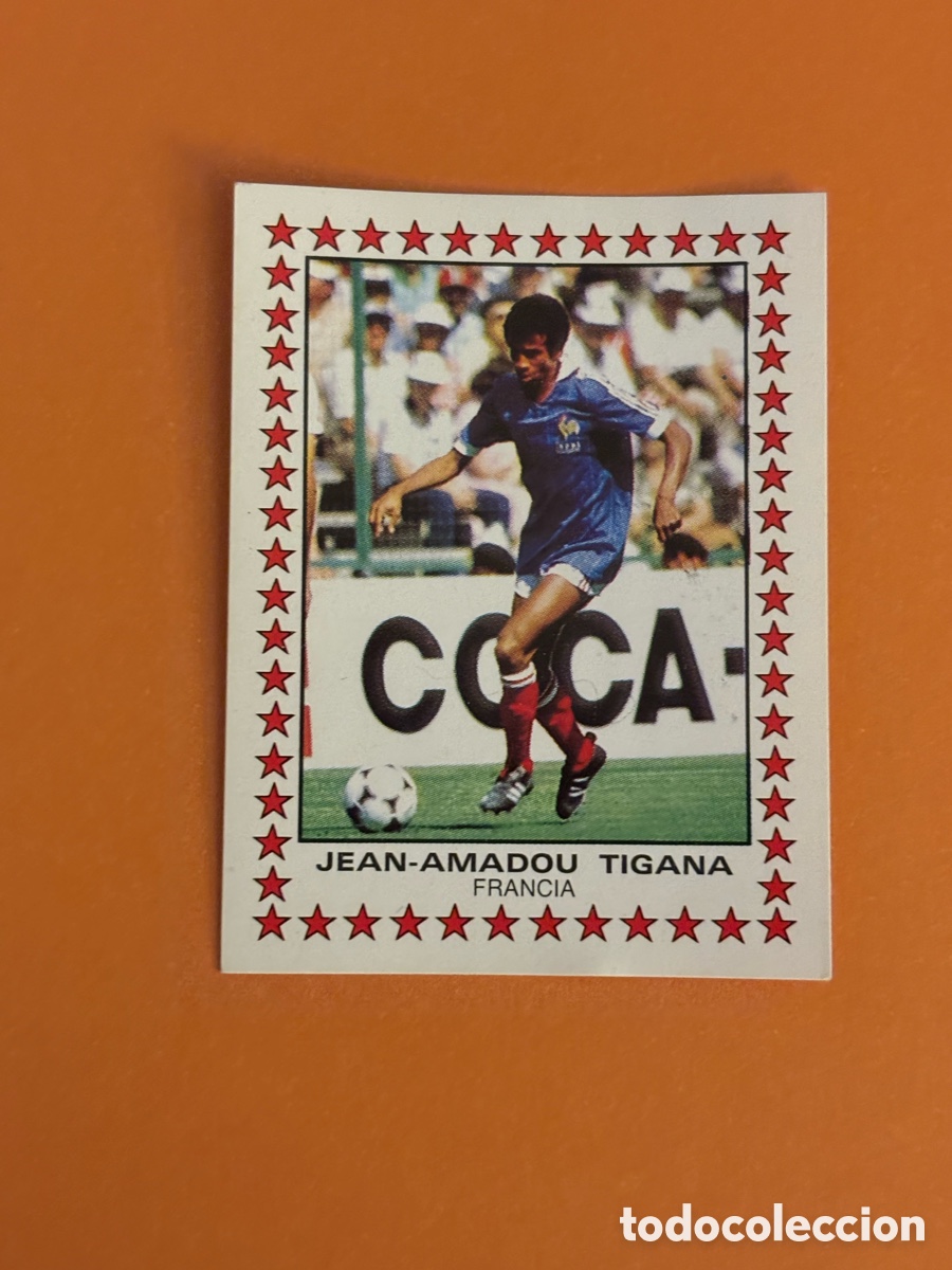 Cromos de f&uacute;tbol: 416 Tigana, Francia - Panini 1982-1983, 82-83 - Futbol 83 - Nunca pegado