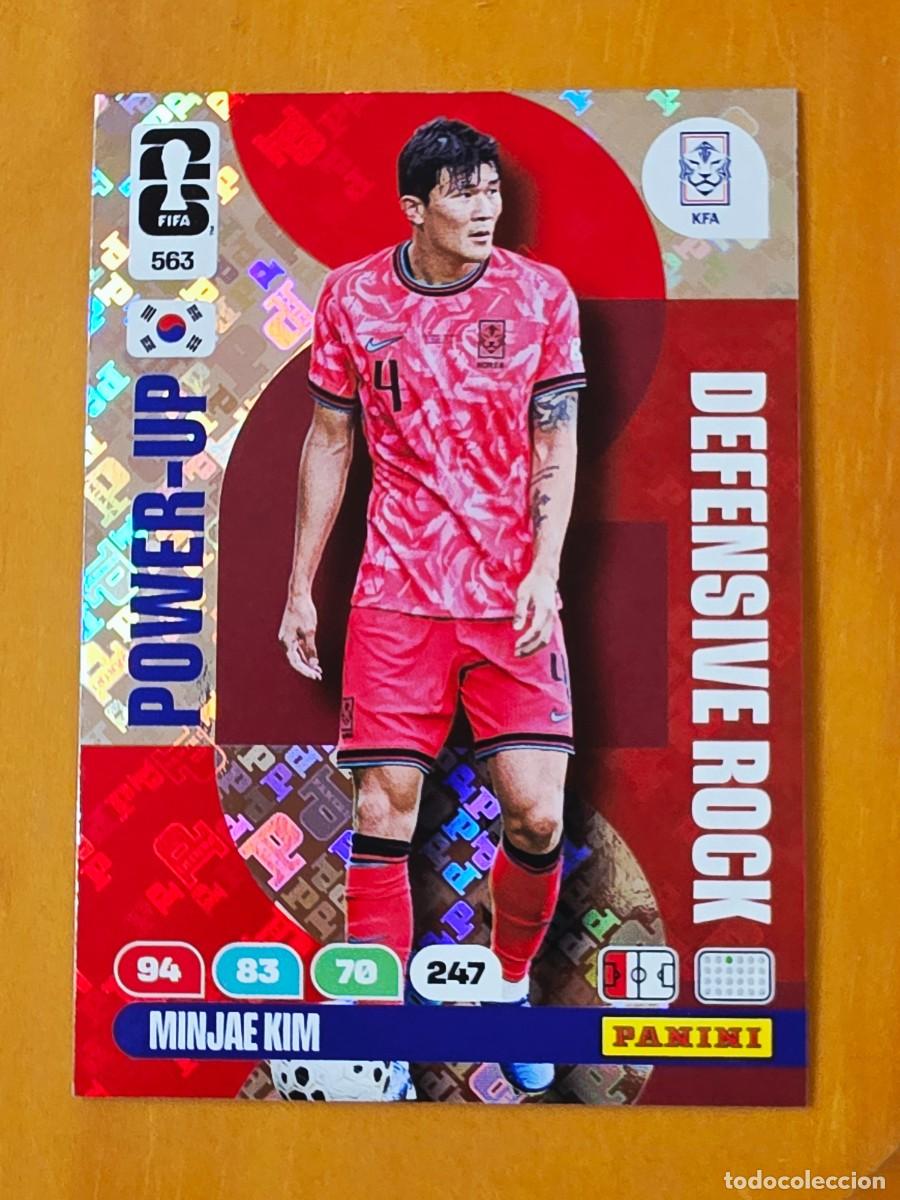 Cromos de f&uacute;tbol: 563 Minjae Kim, Corea del Sur, Power-Up Defensive Rock, Adrenalyn XL Fifa World Cup 2026 Mundial 26