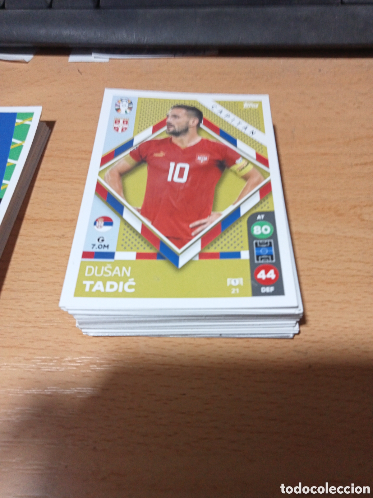 Cromos de f&uacute;tbol: cromo 21 Dusan Tadic uefa euro 2024 Germany