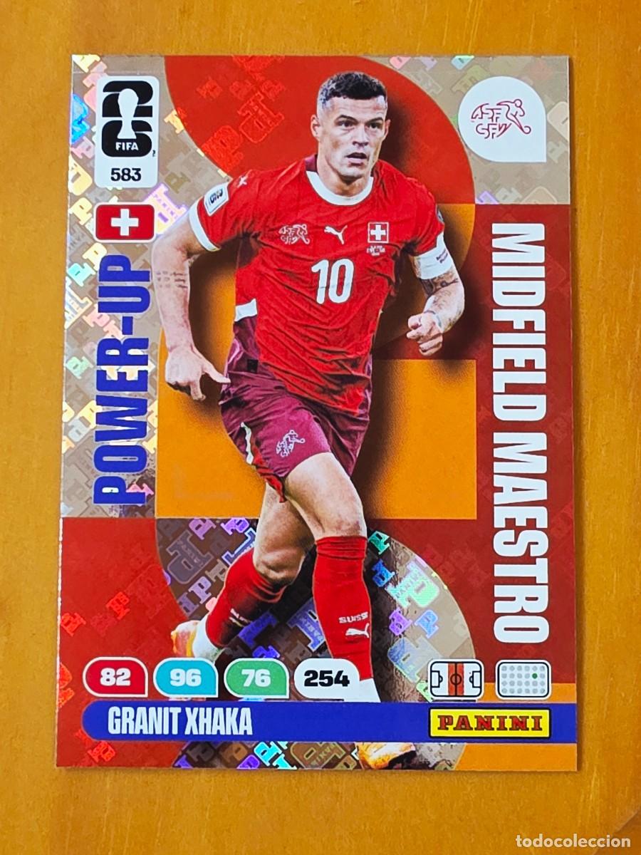 Fu&szlig;ball-Sticker: 583 Granit Xhaka, Suiza, Power-Up Midfield Maestro, Adrenalyn XL Fifa World Cup 2026 Mundial