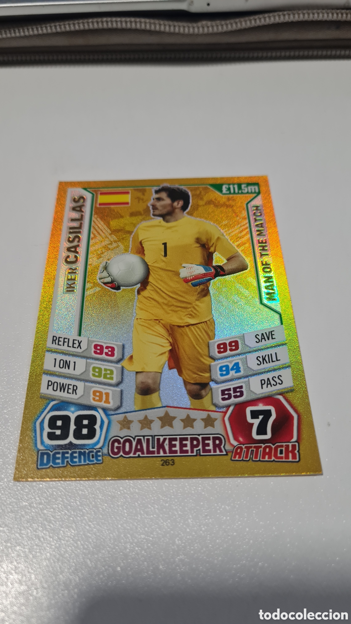 Cromos de f&uacute;tbol: Iker Casillas Mundial 2014