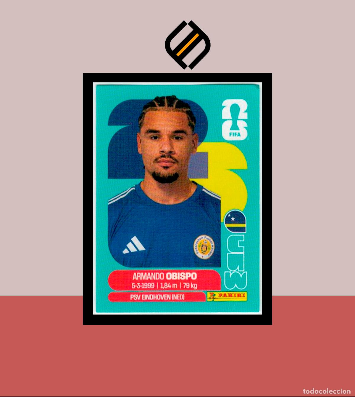 Cromos de f&uacute;tbol: PANINI FIFA CLUB WORLD CUP 2026 26 CUW 3 ARMANDO OBISPO CURACAO STICKER MUNDIAL MEX CAN USA LIGA