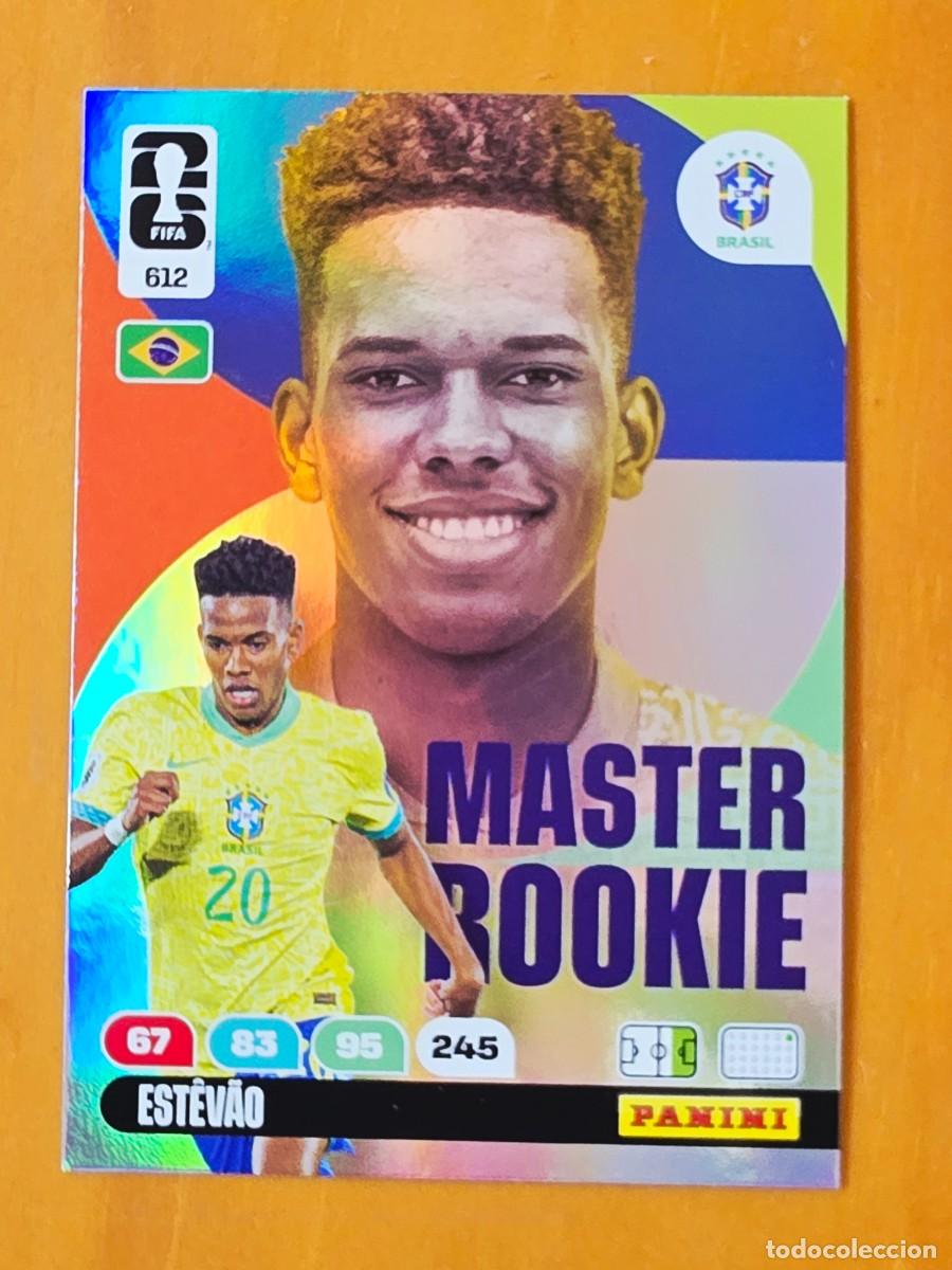 Cromos de f&uacute;tbol: 602 Est&ecirc;v&atilde;o, Brasil, Master Rookie, Adrenalyn XL Fifa World Cup 2026 Mundial 26