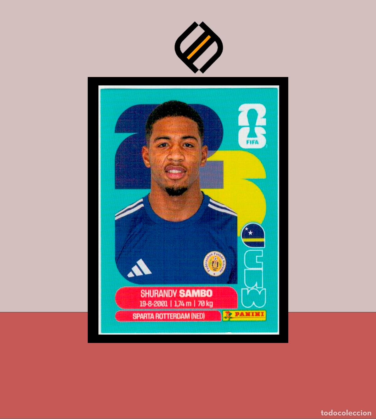 Cromos de f&uacute;tbol: PANINI FIFA CLUB WORLD CUP 2026 26 CUW 8 SHURANDY SAMBO CURACAO STICKER MUNDIAL MEX CAN USA LIGA