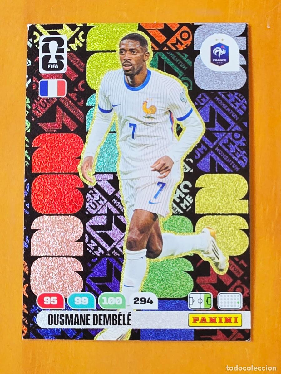 Cromos de f&uacute;tbol: Momentum Ousmane Demb&eacute;l&eacute;, Francia, Adrenalyn XL Fifa World Cup 2026 Mundial 26