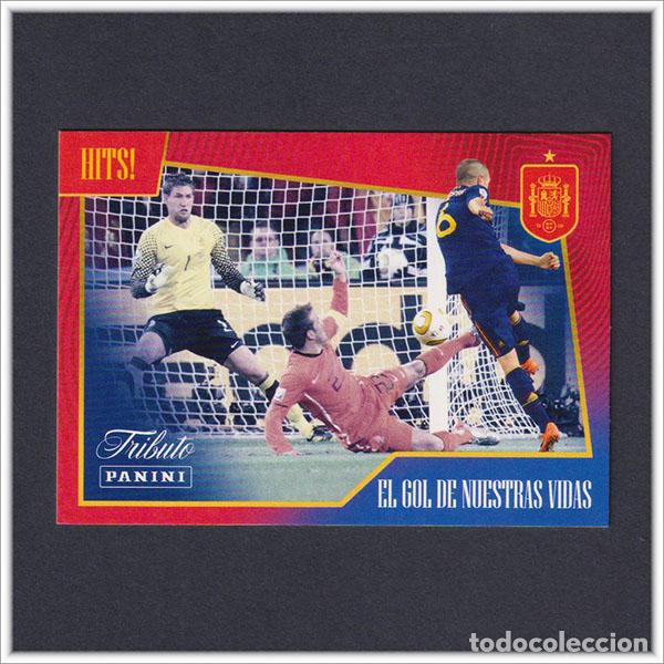 Cromos de f&uacute;tbol: TRIBUTO ANDRES INIESTA 1993 2024 PANINI HOLANDA FINAL GOL MUNDIAL 2010 35 COLECCI&Oacute;N LIGA BARCELONA