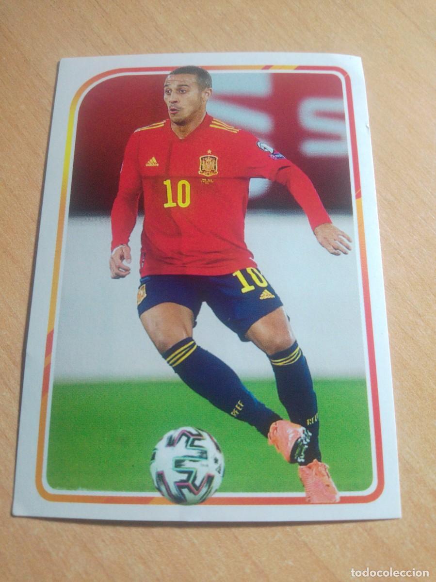 Cromos de f&uacute;tbol: 54 THIAGO ESPA&Ntilde;A COLECCION OFICIAL SELECCI&Oacute;N ESPA&Ntilde;OLA 21 2021 CARREFOUR PANINI