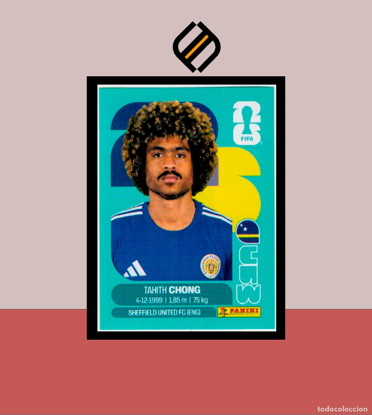 Cromos de f&uacute;tbol: PANINI FIFA CLUB WORLD CUP 2026 26 CUW 14 TAHITH CHONG CURACAO STICKER MUNDIAL MEX CAN USA LIGA