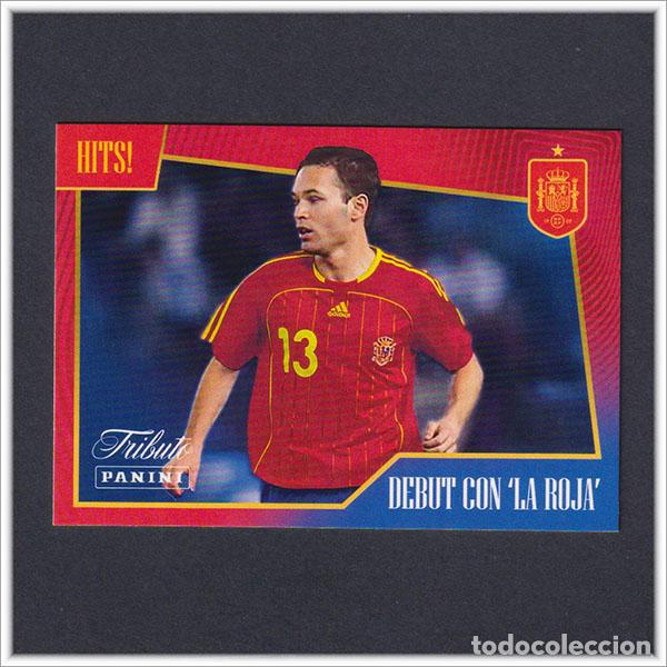 Cromos de f&uacute;tbol: TRIBUTO ANDRES INIESTA 1993 2024 PANINI DEBUT SELECCI&Oacute;N ESPA&Ntilde;OLA 2006 28 COLECCI&Oacute;N LIGA BARCELONA