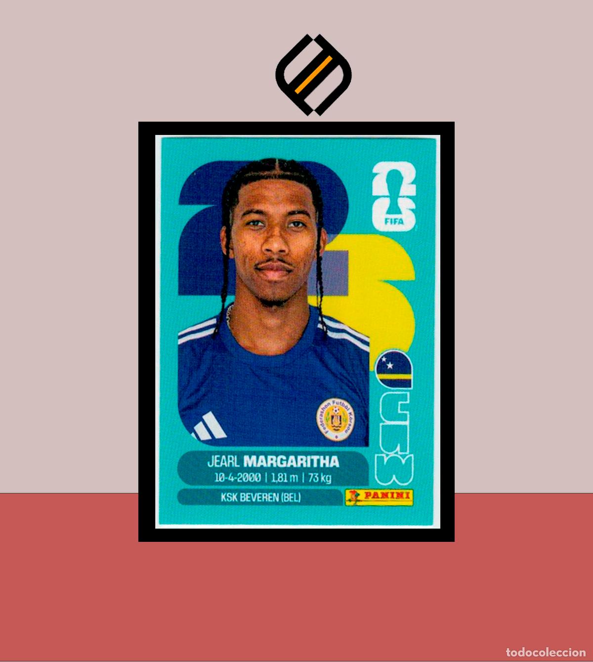 Cromos de f&uacute;tbol: PANINI FIFA CLUB WORLD CUP 2026 26 CUW 16 JEARL MARGARITHA CURACAO STICKER MUNDIAL MEX CAN USA LIGA