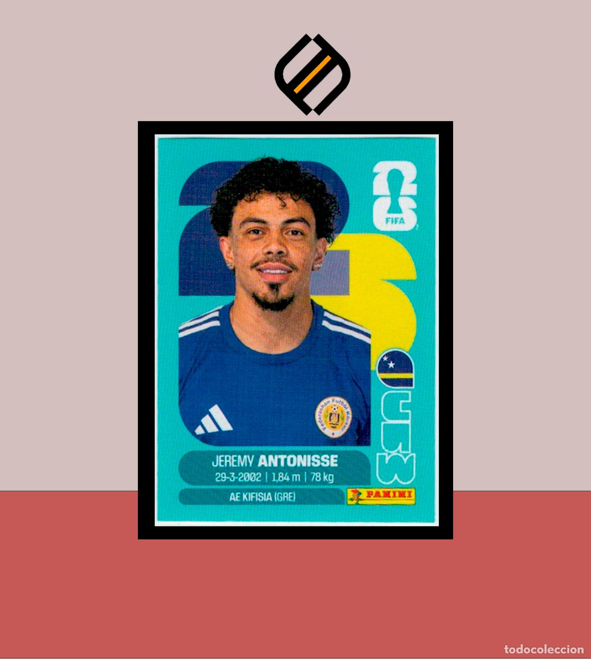 Cromos de f&uacute;tbol: PANINI FIFA CLUB WORLD CUP 2026 26 CUW 18 JEREMY ANTONISSE CURACAO STICKER MUNDIAL MEX CAN USA LIGA