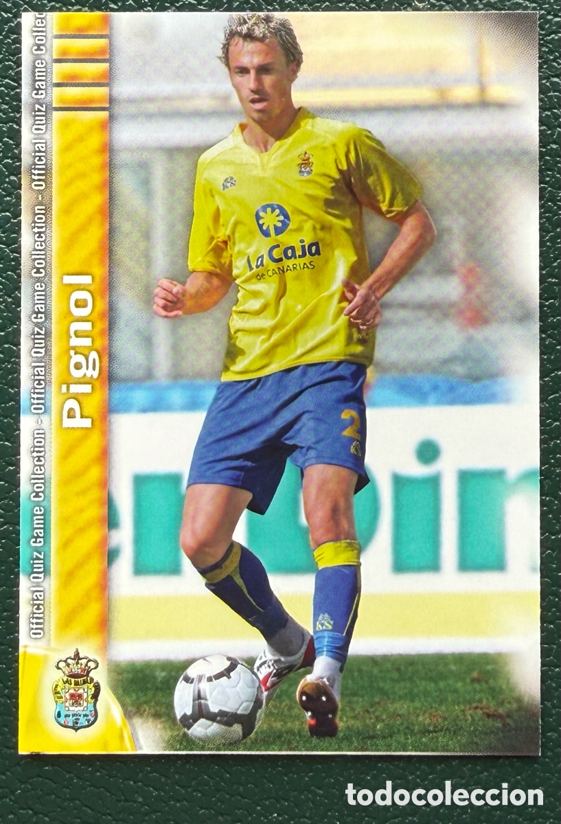 Fu&szlig;ball-Sticker: 1073 PIGNOL UD LAS PALMAS FICHAS ALBUM MUNDICROMO 2009 2010 09 10