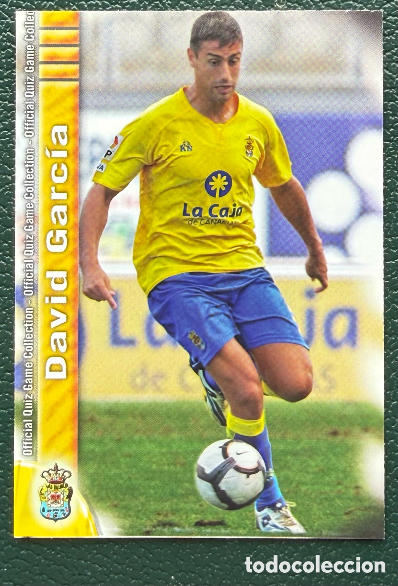 Fu&szlig;ball-Sticker: 1074 DAVID GARCIA UD LAS PALMAS FICHAS ALBUM MUNDICROMO 2009 2010 09 10