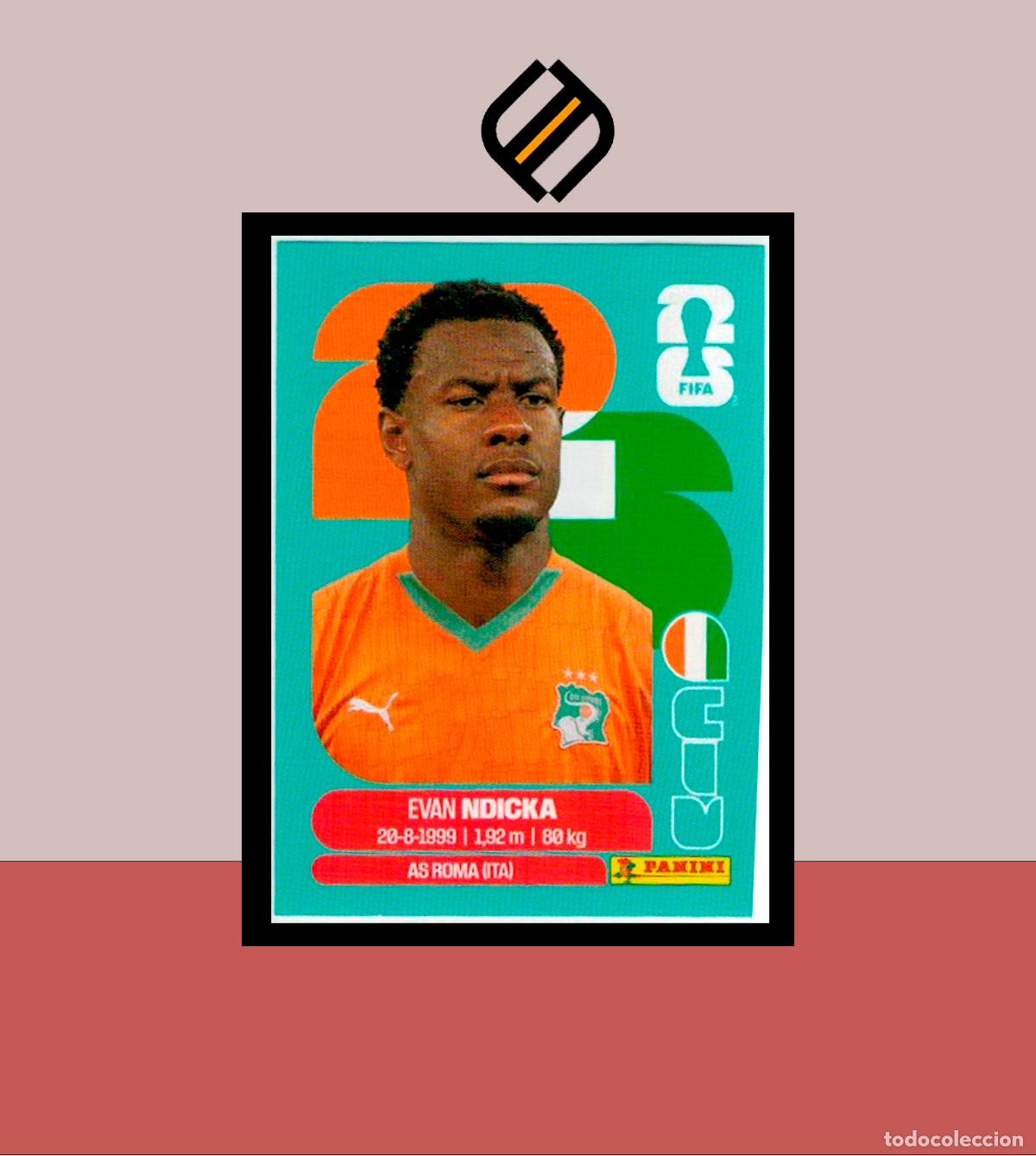 Cromos de f&uacute;tbol: PANINI FIFA CLUB WORLD CUP 2026 26 CIV 6 EVAN NDICKA COSTA DE MARFIL STICKER MUNDIAL MEX CAN USA