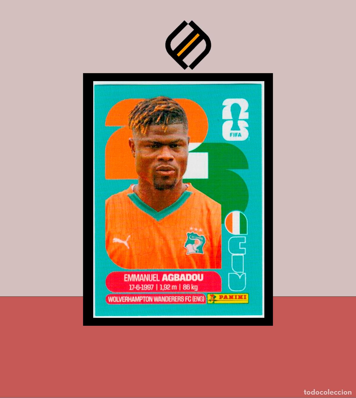 Cromos de f&uacute;tbol: PANINI FIFA CLUB WORLD CUP 2026 CIV 8 EMMANUEL AGBADOU COSTA DE MARFIL STICKER MUNDIAL MEX CAN USA