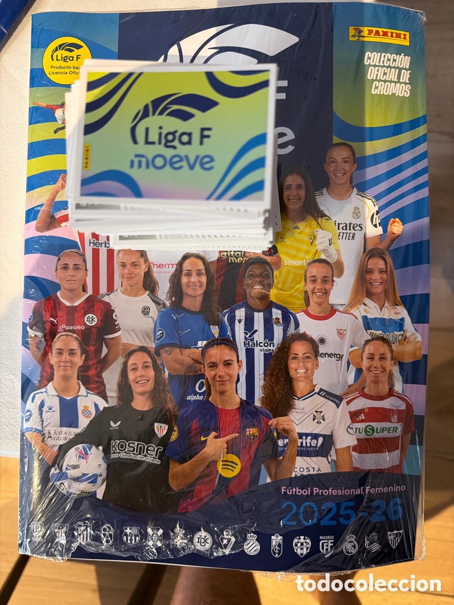 Cromos de f&uacute;tbol: Colecci&oacute;n completa sin pegar liga F Femenina panini liga 25 26