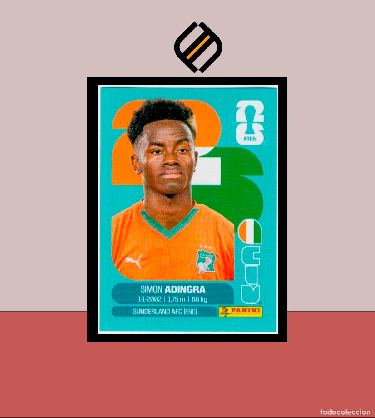 Cromos de f&uacute;tbol: PANINI FIFA CLUB WORLD CUP 2026 CIV 17 SIMON ADINGRA COSTA DE MARFIL STICKER MUNDIAL MEX CAN USA