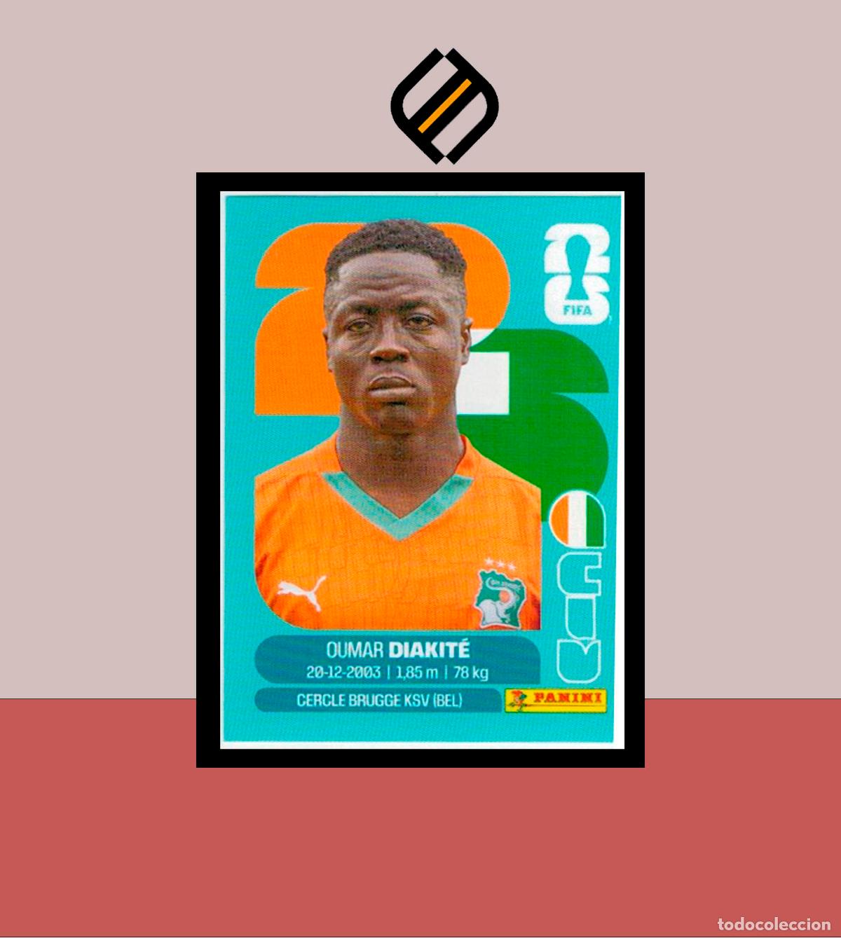 Cromos de f&uacute;tbol: PANINI FIFA CLUB WORLD CUP 2026 CIV 20 OUMAR DIAKIT&Eacute; COSTA DE MARFIL STICKER MUNDIAL MEX CAN USA