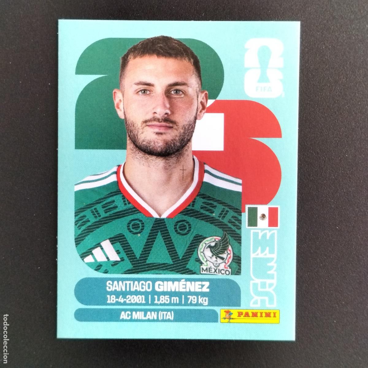 Cromos de f&uacute;tbol: MEX 16 SANTIAGO GIMENEZ MEXICO CROMOS STICKER MUNDIAL 26 2026 FIFA WORLD CUP PANINI
