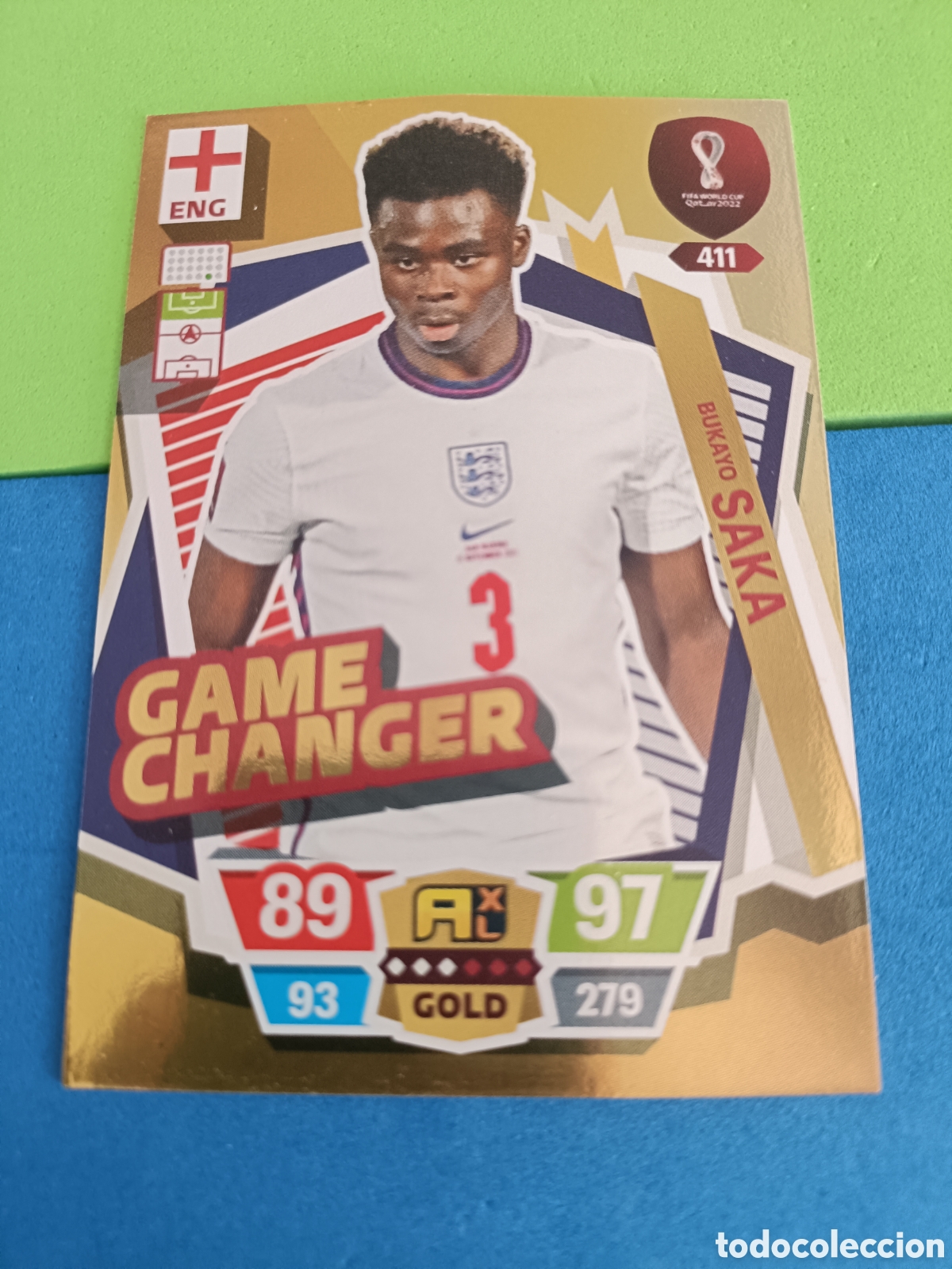 Cromos de f&uacute;tbol: ADRENALYN XL FIFA WORLD CUP QATAR 22 23 2022 2023 Mundial -&nbsp; Game changer 411 Saka